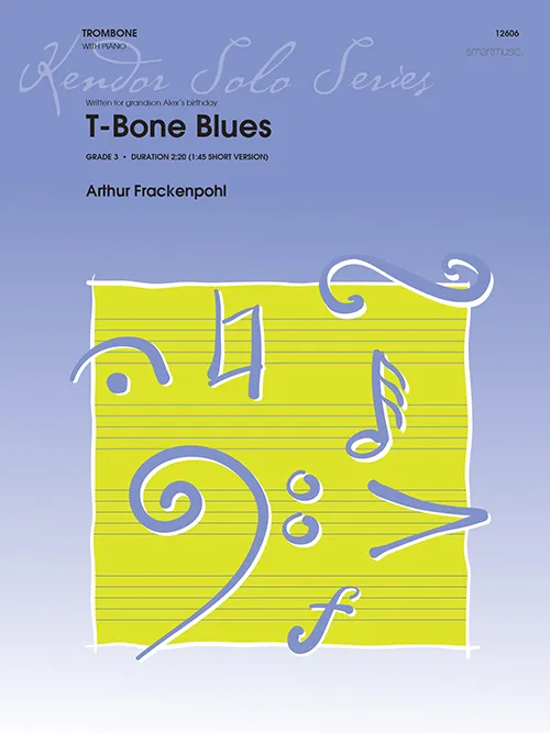 Kendor Music T-Bone Blues noty pro pozoun a klavír blues