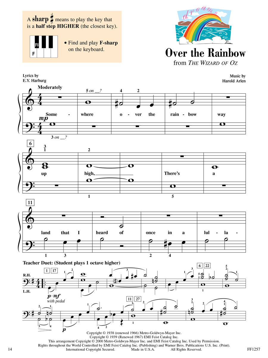Faber Piano Adventures Level 1 Popular Repertoire noty