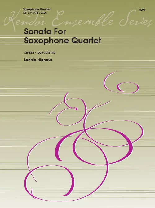 Kendor Music Sonata Saxophone Quartet partitura kvartet