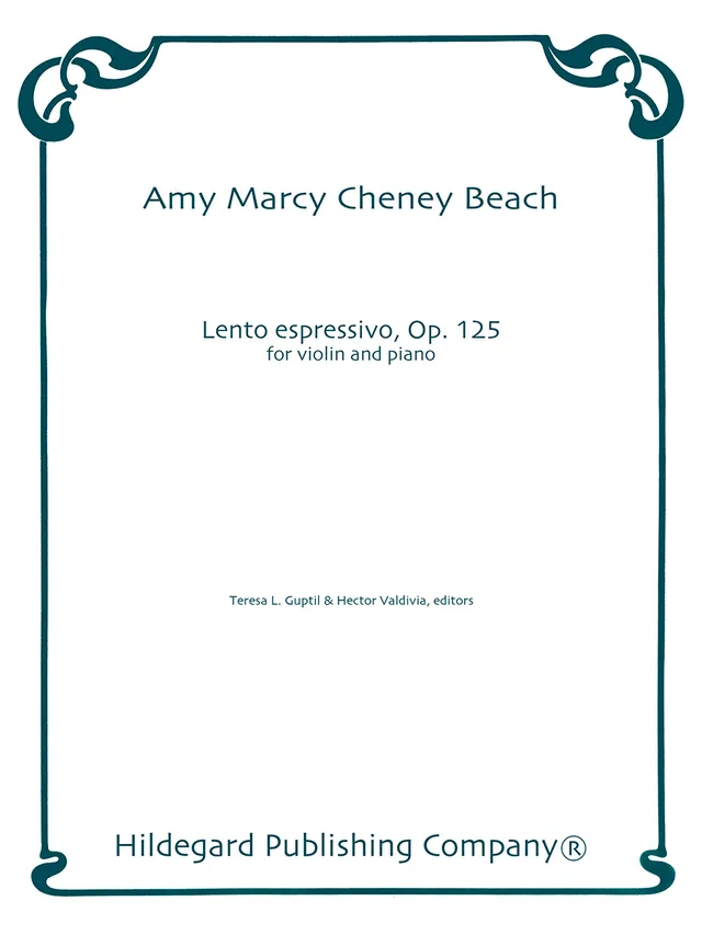 Hildegard Publishing Lento Espressivo Op. 125 Beach noty housle klavír
