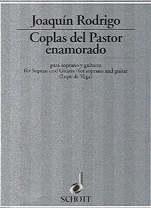 Ediciones Joaquín Rodrigo Coplas del pastor enamorado noty pro zpěv a kytaru