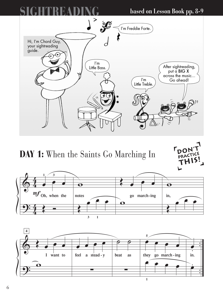 Faber Piano Adventures Level 2A Sightreading Book noty