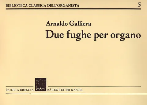 Armelin Musica Due Fughe per organo noty pro varhany