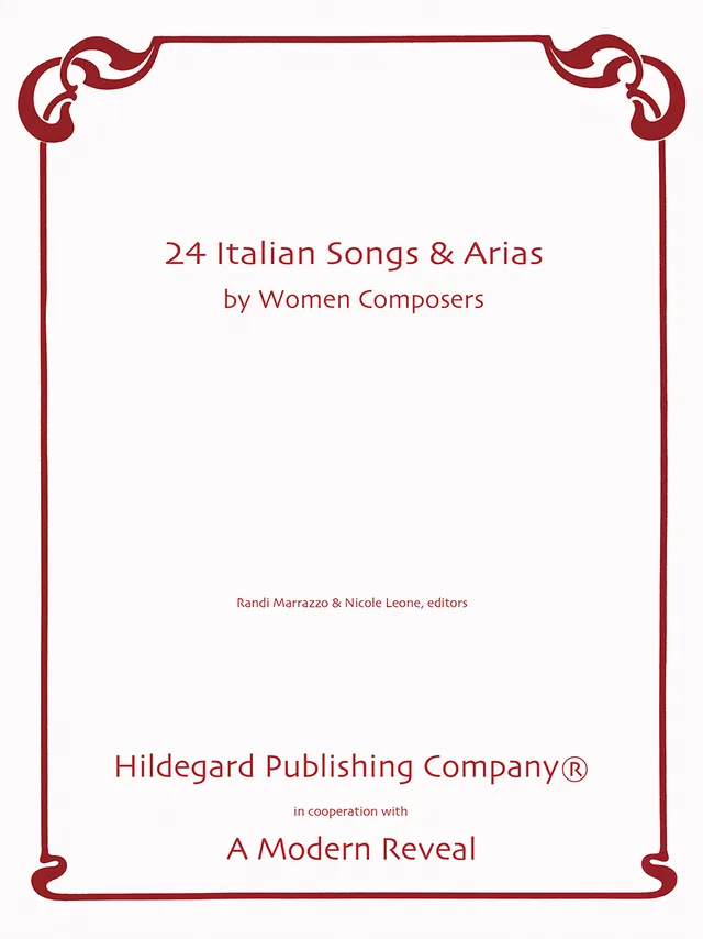 Hildegard 24 Italian Songs Arias noty pro zpěv a klavír