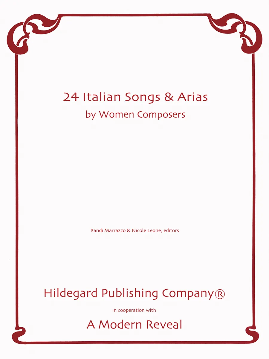 Hildegard 24 Italian Songs Arias noty pro zpěv a klavír