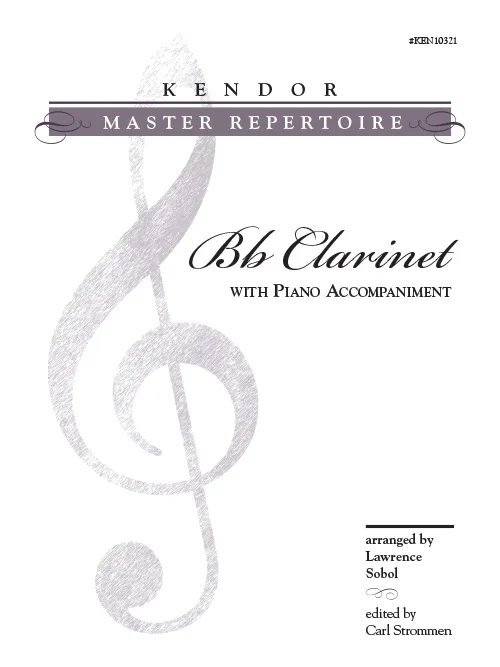 Kendor Music Master Repertoire noty pro klarinet 7 kusů