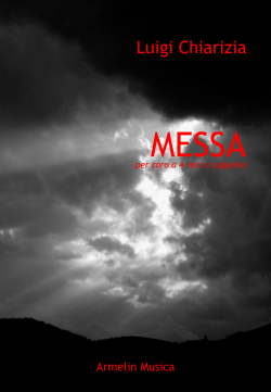 Armelin Musica Missa per coro a 4 voci noty pro sbor