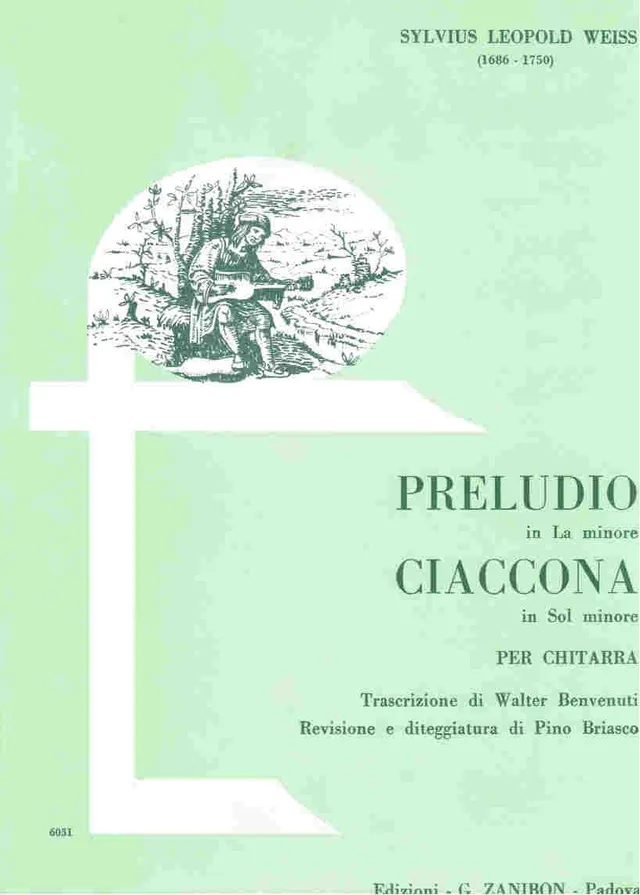 Armelin Musica Preludio La minore Ciaccona Sol minore noty