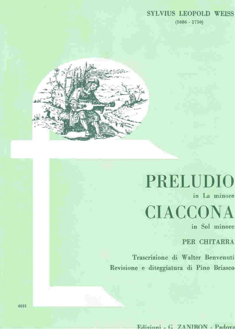 Armelin Musica Preludio La minore Ciaccona Sol minore noty
