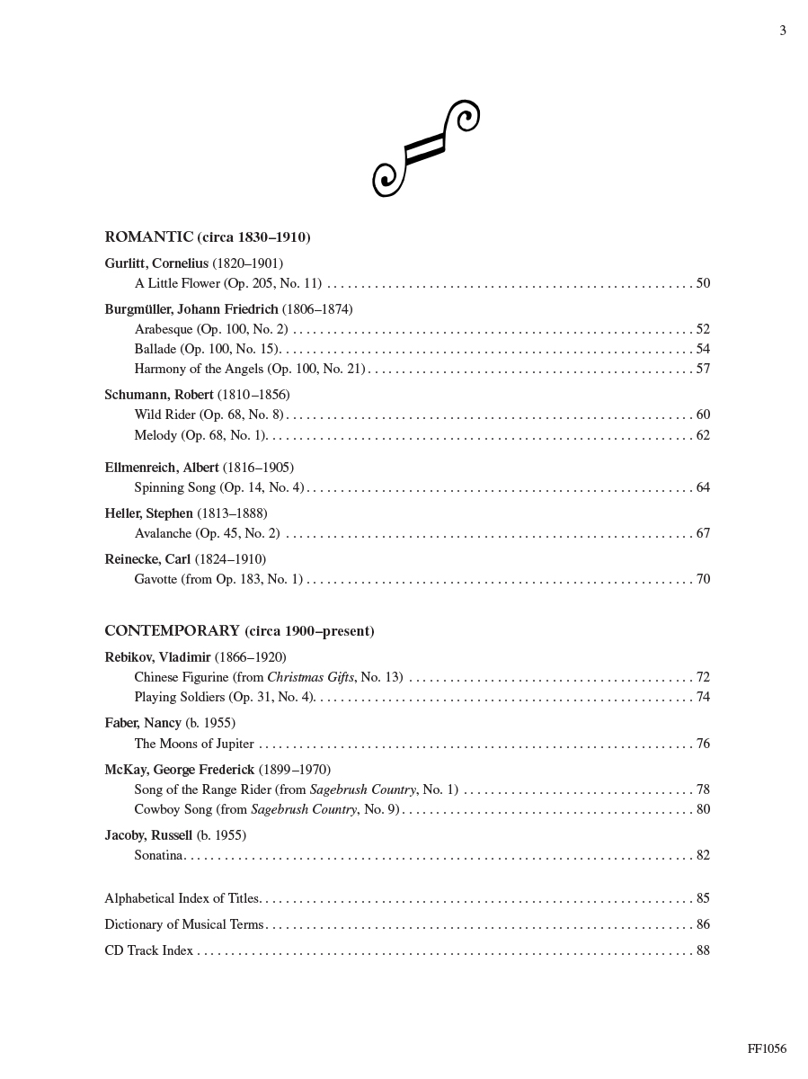 Faber Piano Literature 3 partitura klasický repertoár