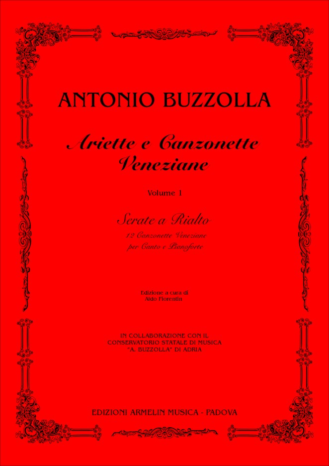 Armelin Musica Ariette e Canzonette Veneziane vol. 1 noty zpěv