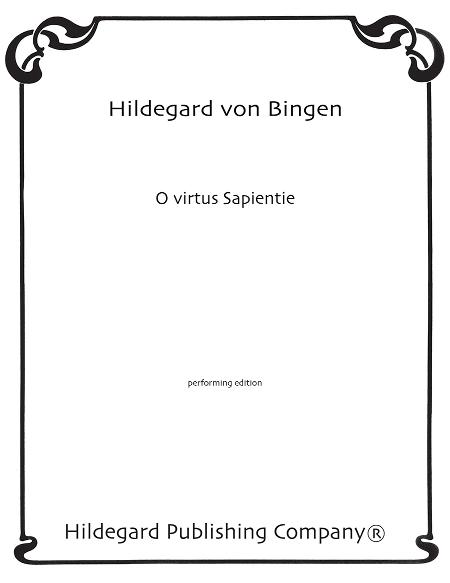 Hildegard Publishing O Virtus Sapientie noty antifona 10 kusů