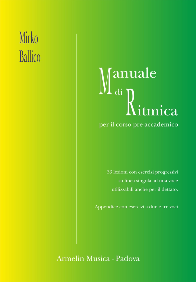 Armelin Musica Manuale di ritmica noty přípravka