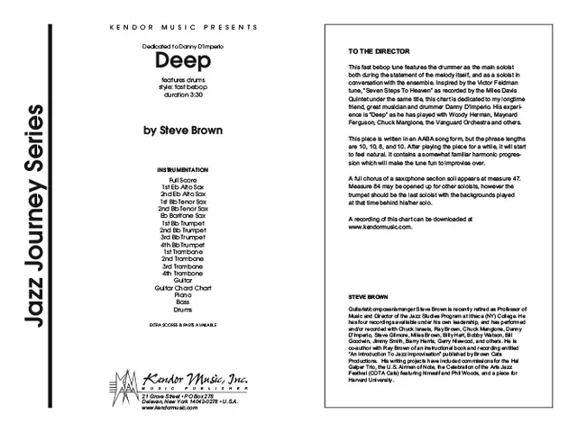 Kendor Music Deep Full Score noty bebop