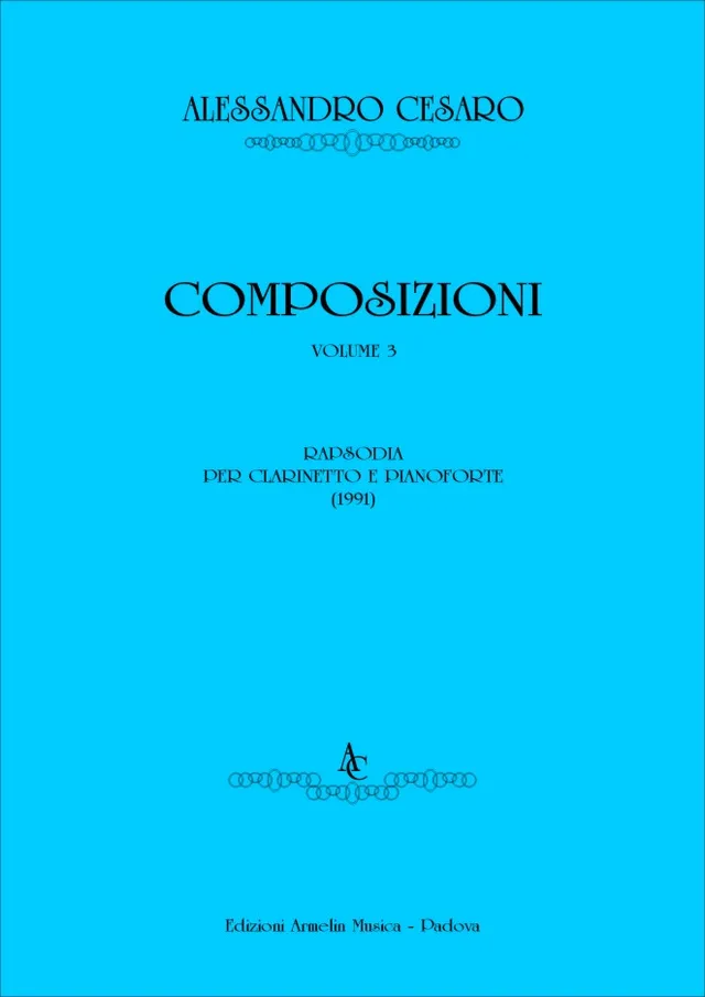 Armelin Musica Composizioni volume 3 noty sborník