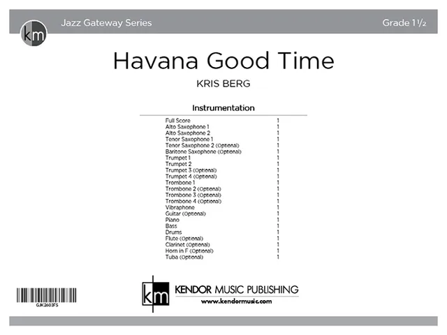 Kendor Music Havana Good Time partitura noty cha-cha