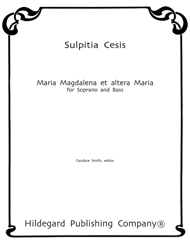 Hildegard Publishing Maria Magdalena Cesis noty sopran bas