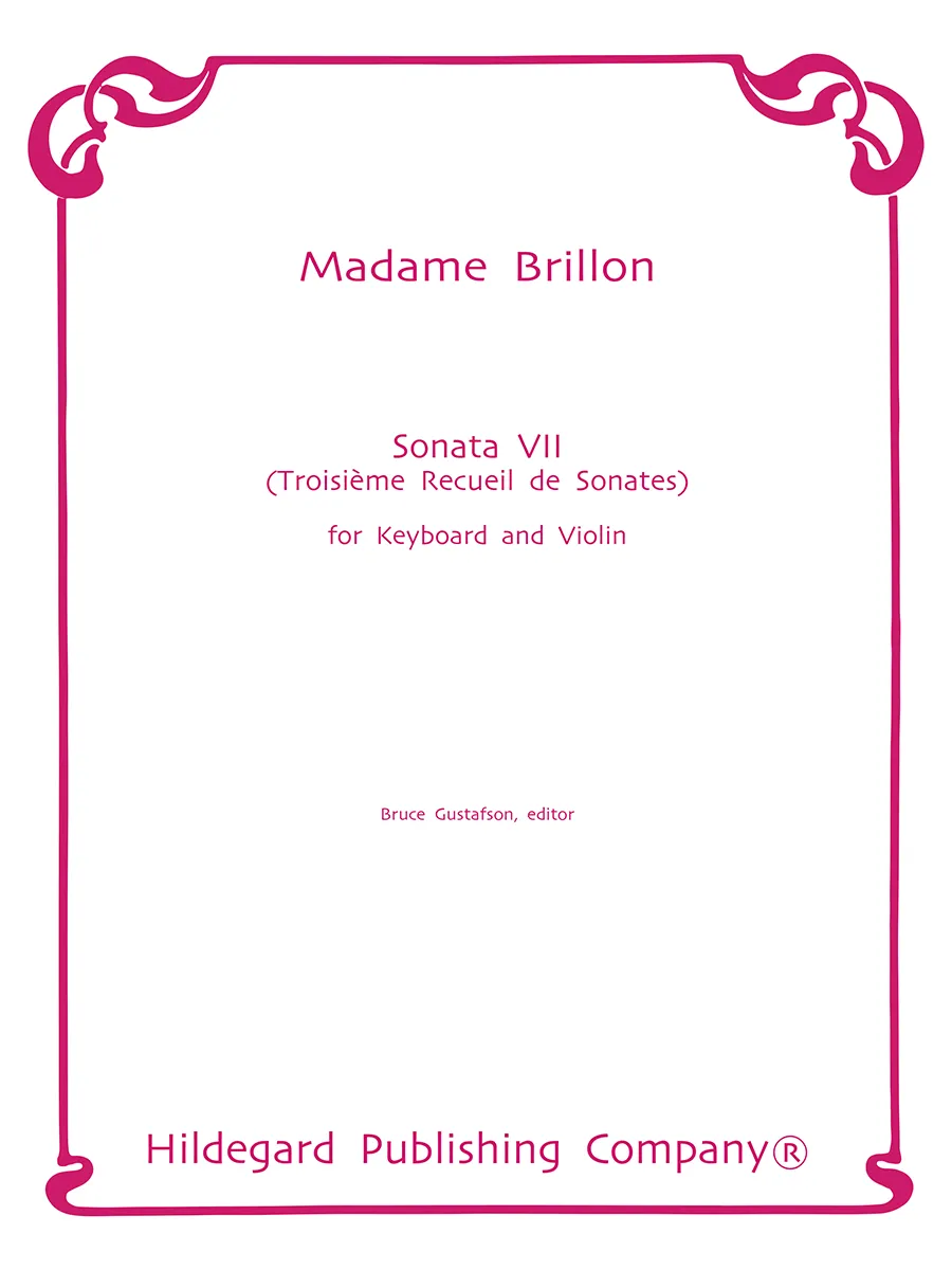 Hildegard Publishing Sonata VII Madam Brillon noty housle klavír