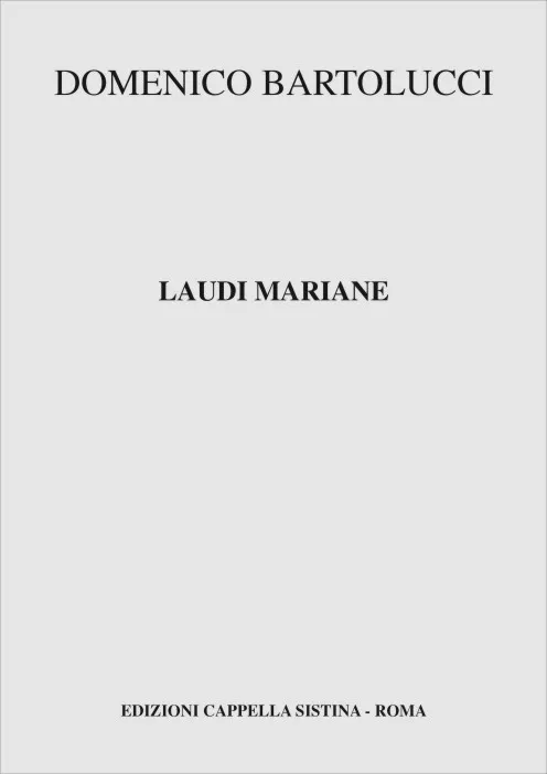 Armelin Musica Laudi Mariane noty pro sbor
