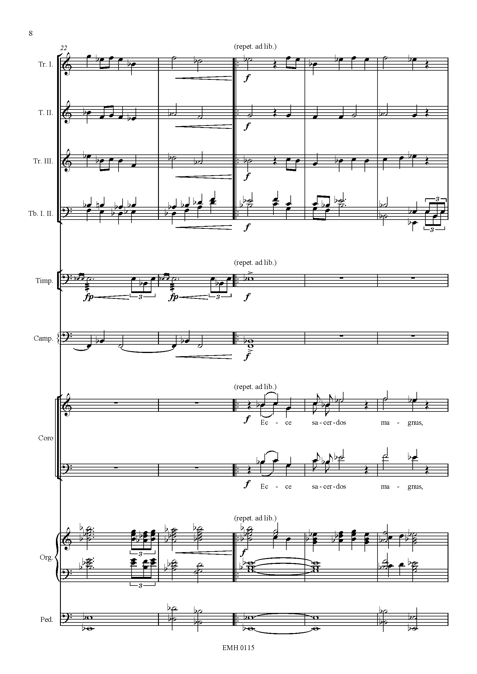 Editio Musica Humana Ecce Sacerdos Magnus noty 40 stran