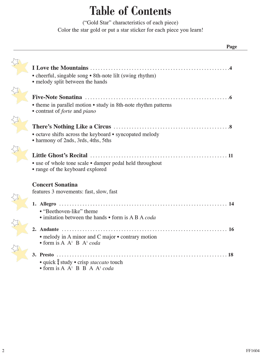 Faber Piano Adventures 2A Gold Star noty klavír