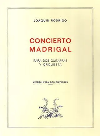 Ediciones Joaquín Rodrigo Concierto madrigal noty 2 kytary