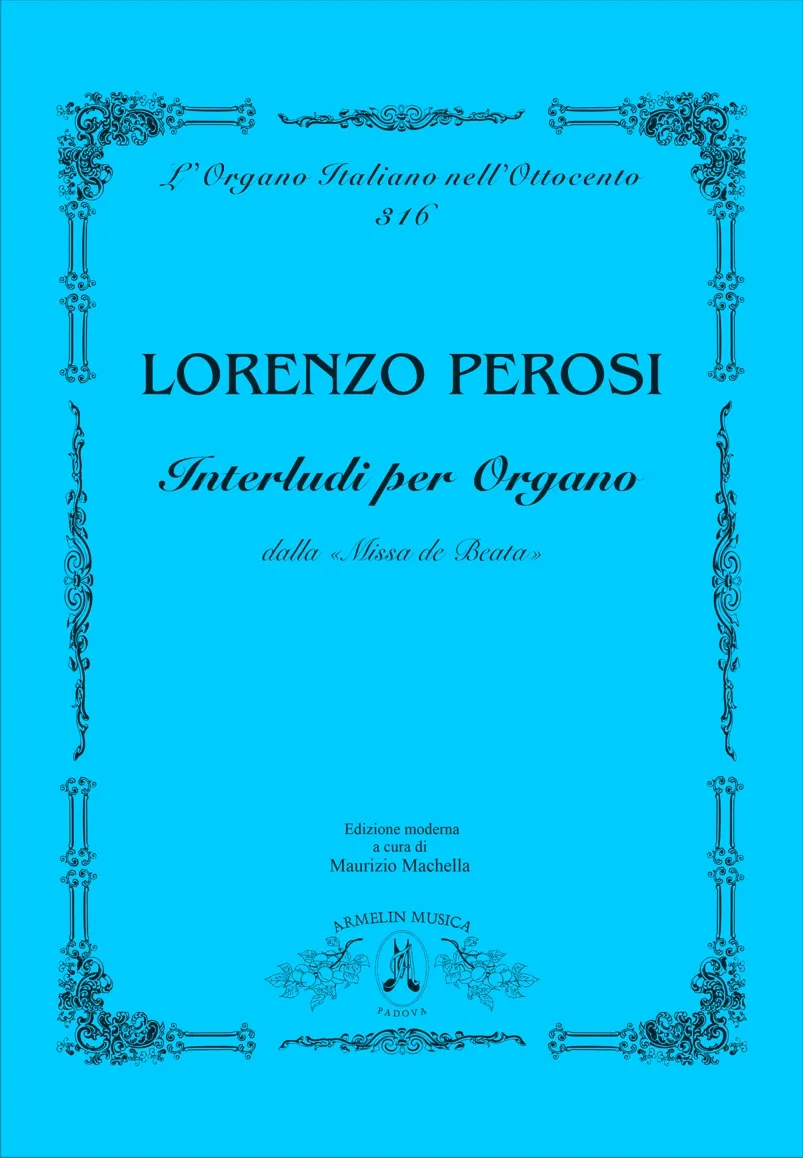 Armelin Musica Interludi Missa de Beata noty pro varhany