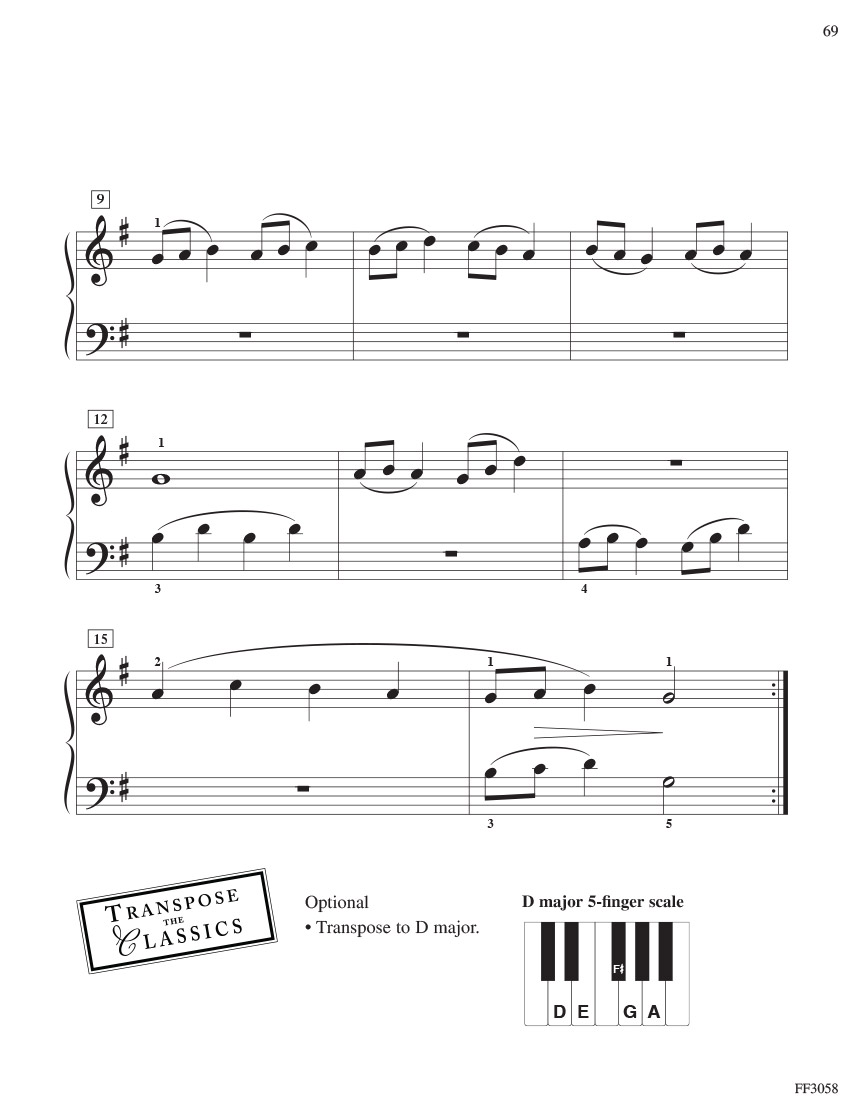 Faber Piano Adventures Developing Artist Preparatory Sightreading