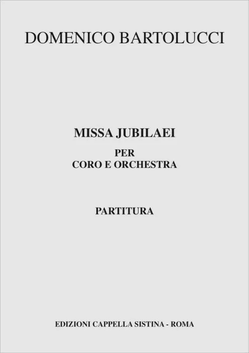 Armelin Musica Missa Jubilaei noty mše slavnostní vydání