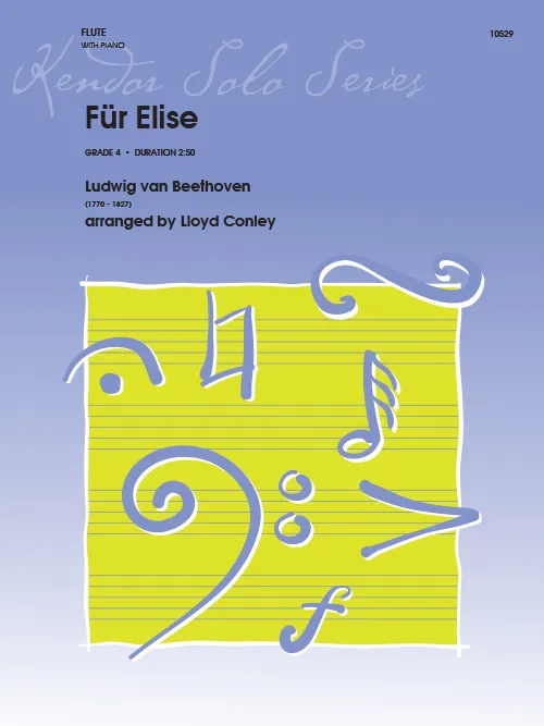 Kendor Music Für Elise noty flétna s klavírem