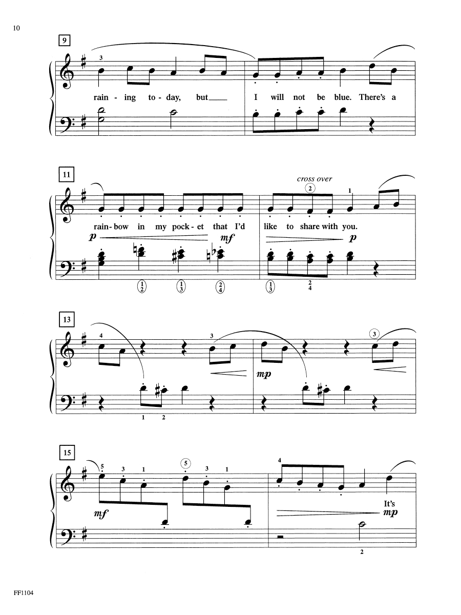 Faber Piano Adventures Once Upon a Rainbow 2 noty pro klavír