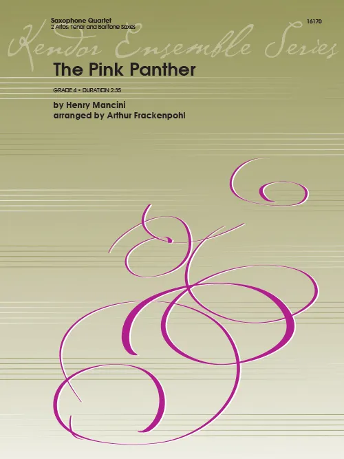 Kendor Music The Pink Panther noty saxofonový kvartet