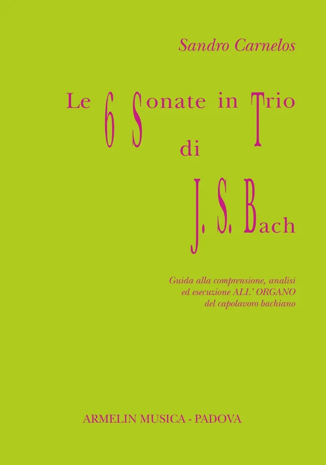 Armelin Musica Sei Sonate in trio Bach noty pro varhany