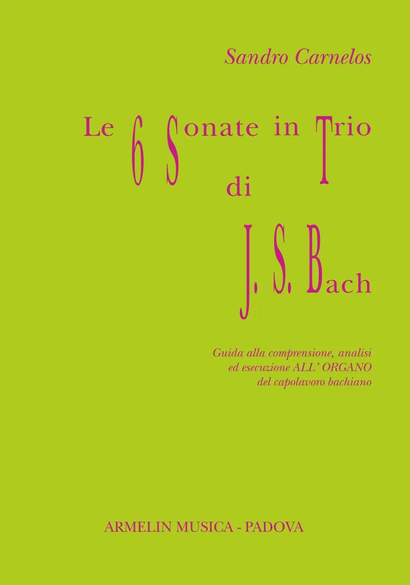 Armelin Musica Sei Sonate in trio Bach noty pro varhany