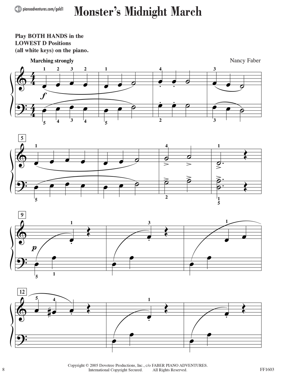 Faber Piano Adventures Gold Star Performance Level 1 noty klavír