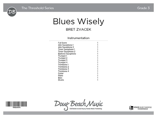 Kendor Music Blues Wisely partitura big band blues