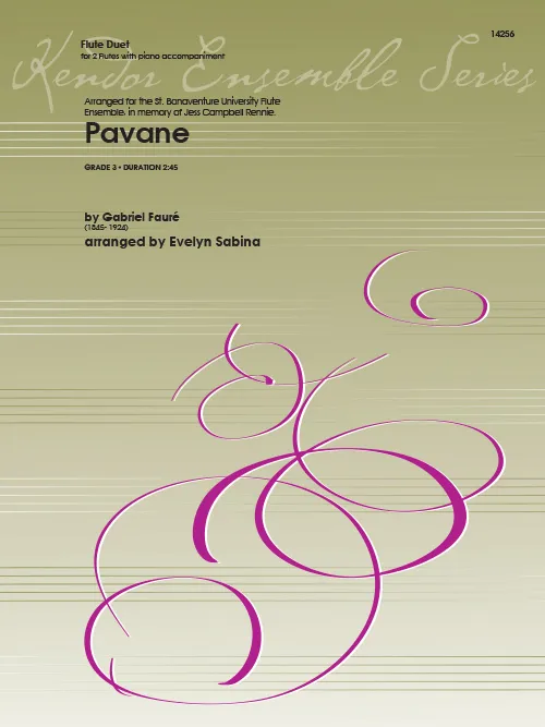 Kendor Music Pavane noty pro flétny s klavírem