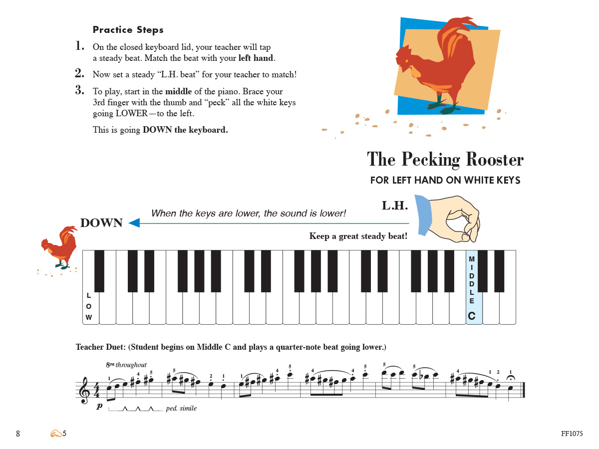 Faber Piano Adventures Primer Lesson Book 2nd Edition noty