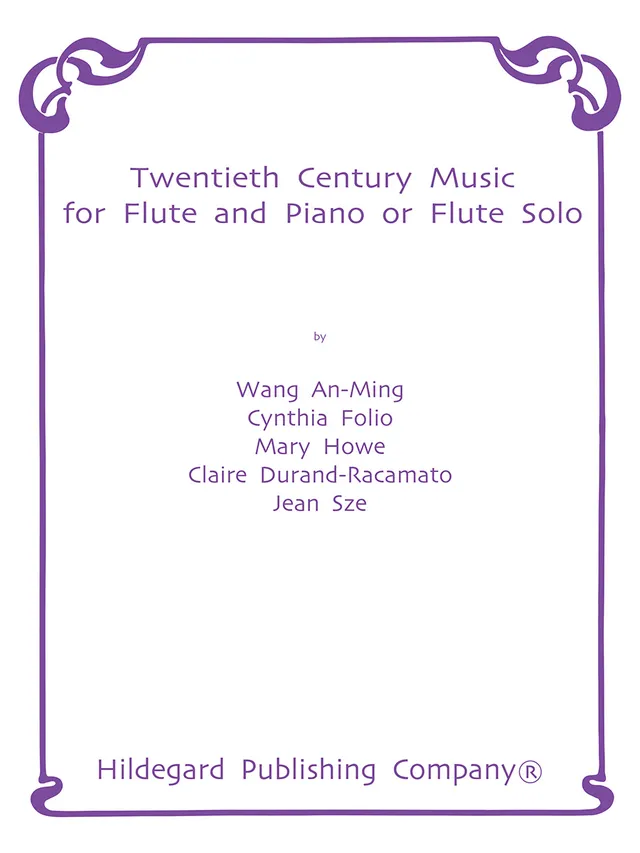 Hildegard Publishing Company Twentieth Century Music noty pro flétnu a klavír
