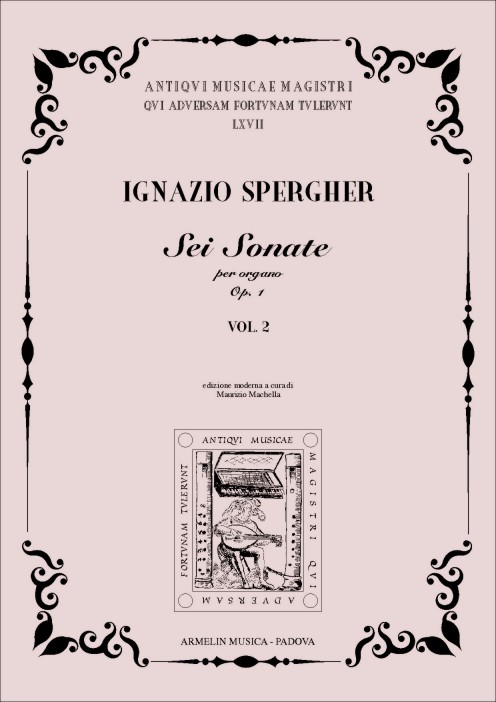 Armelin Musica Sei Sonate per Organo op. 1 noty varhany