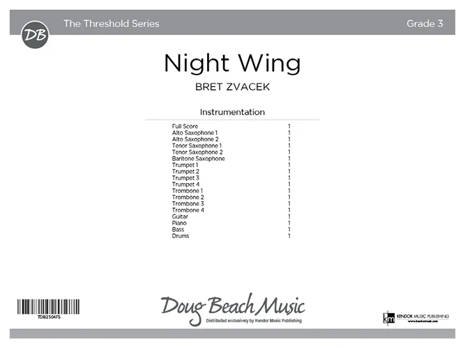 Kendor Music Night Wing noty partitura fusion