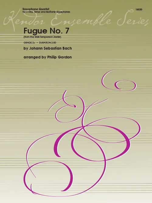 Kendor Music Fugue No. 7 noty pro saxofonový kvartet