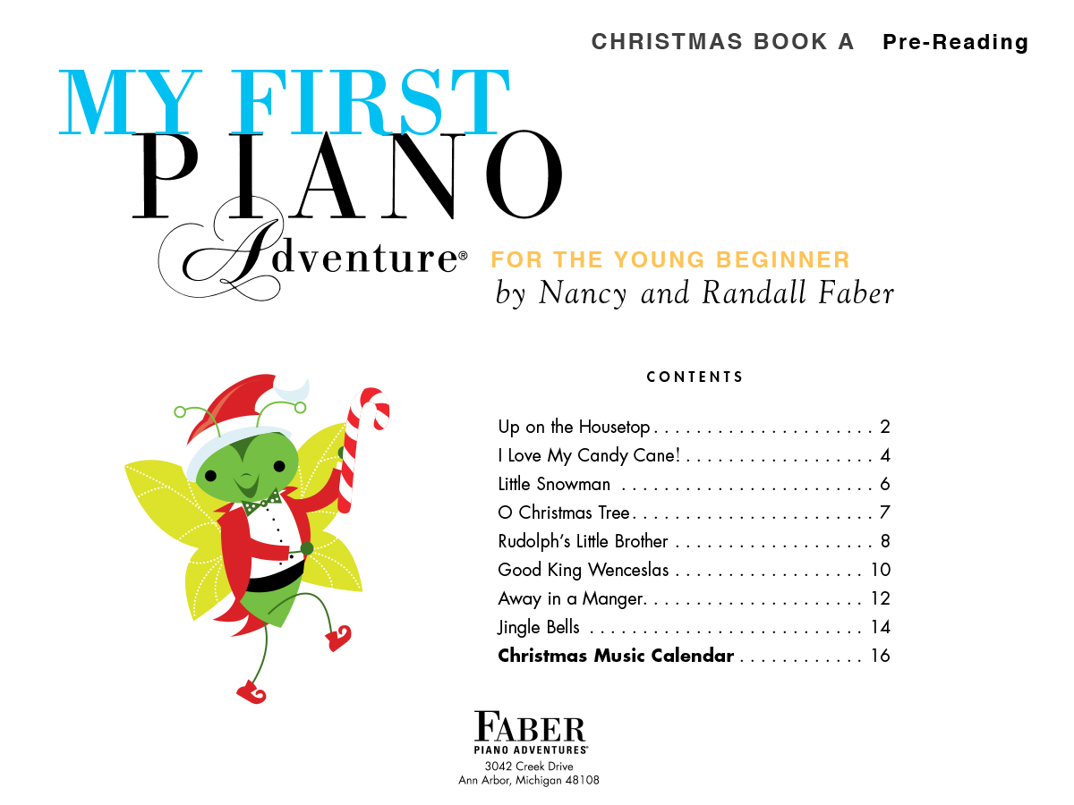 My First Piano Adventure Christmas Book A koledy pre-reading