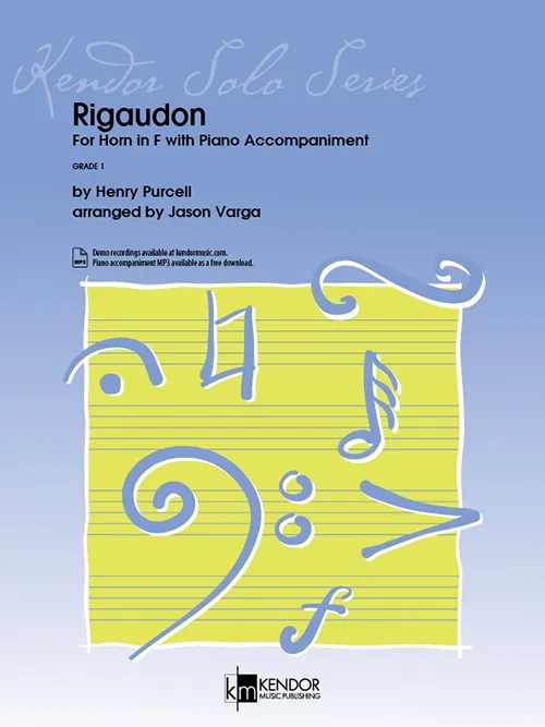 Kendor Music Rigaudon noty úprava Purcell tanec