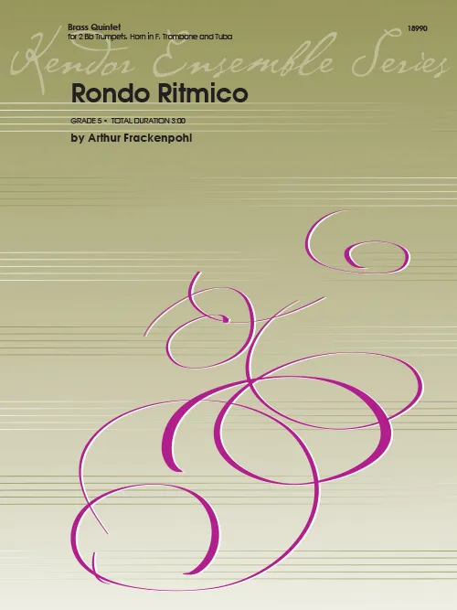 Kendor Music Rondo Ritmico noty pro žesťový kvartet