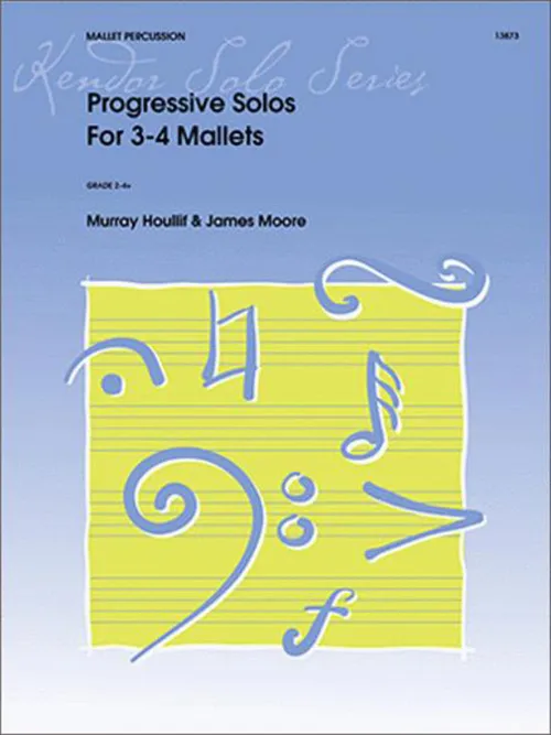 Kendor Music Progressive Solos For 3-4 Mallets noty pro marimbu