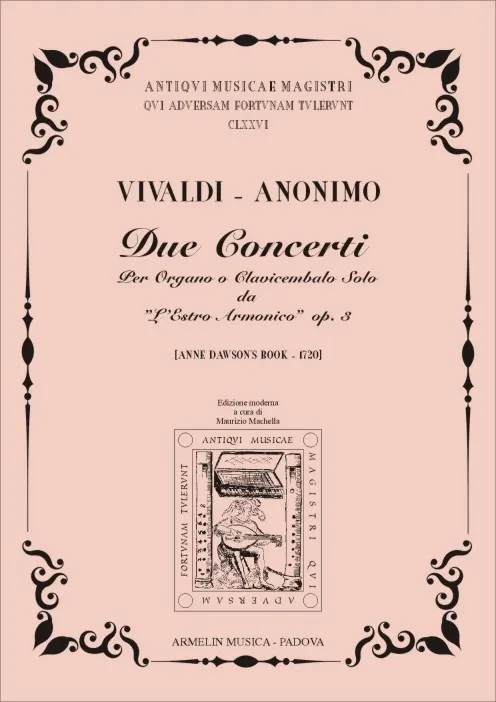 Armelin Musica Concerti L'Estro Armonico op. 3 n. 5 a n. 7 noty