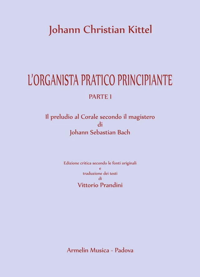 Armelin Musica L’organista pratico principiante I noty pro varhany