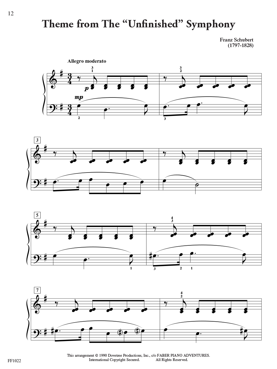 Faber Piano Adventures FunTime Piano Classics noty level 3A–3B