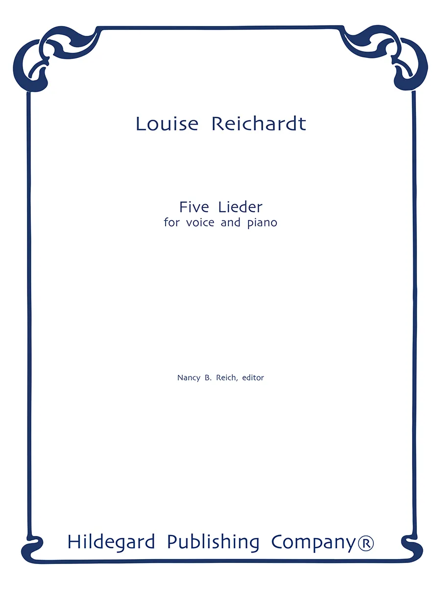 Hildegard Publishing 5 Lieder Reichardt noty střední hlas